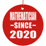 Mathematician Since 2020 - Circle Ornament