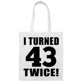 86th Birthday I Turned 43 Twice - Tote Bag White