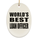 World's Best Loan Officer - Oval Ornament