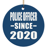 Police Officer Since 2020 - Circle Ornament