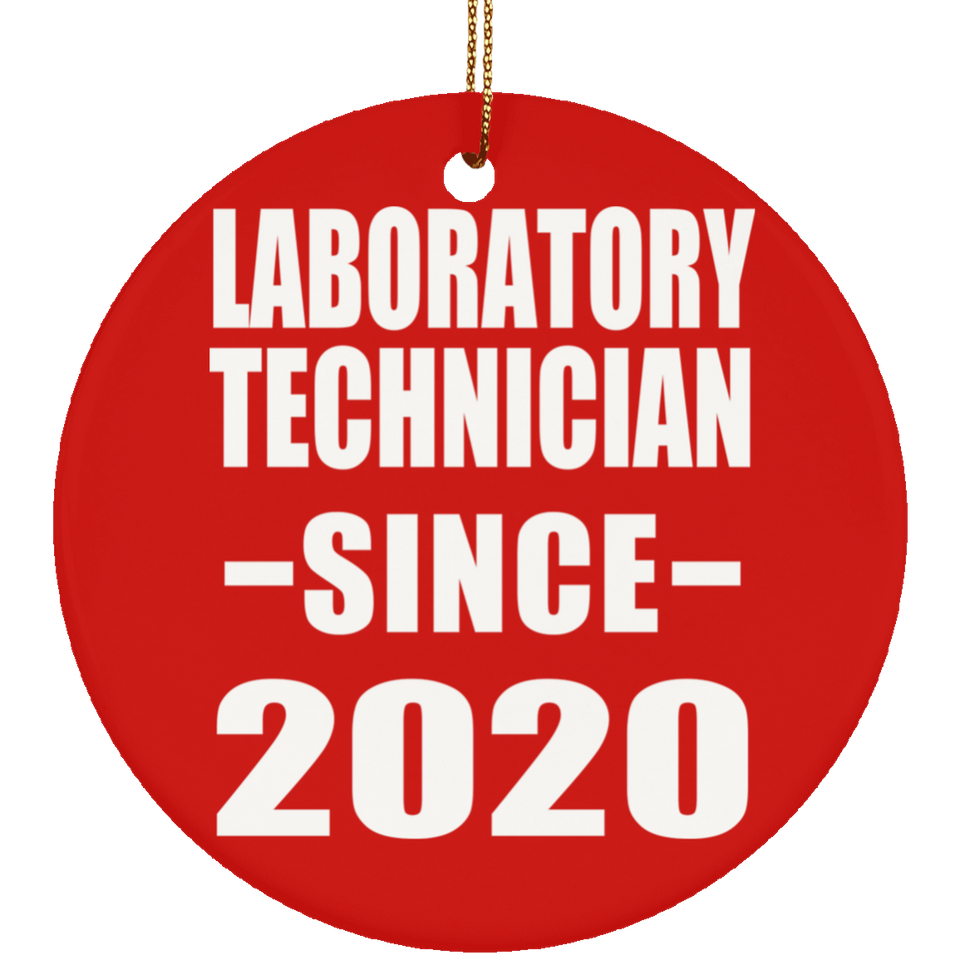 Laboratory Technician Since 2020 - Circle Ornament