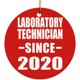 Laboratory Technician Since 2020 - Circle Ornament