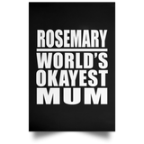Rosemary World's Okayest Mum - Poster Portrait