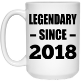 6th Birthday Legendary Since 2018 - 15oz Coffee Mug