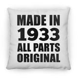 91st Birthday Made in 1933 All Parts Original - Throw Pillow