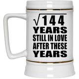12th Anniversary Square Root of 144 Years Still In Love - Beer Stein