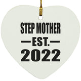 Step Mother Established EST. 2022 - Heart Ornament