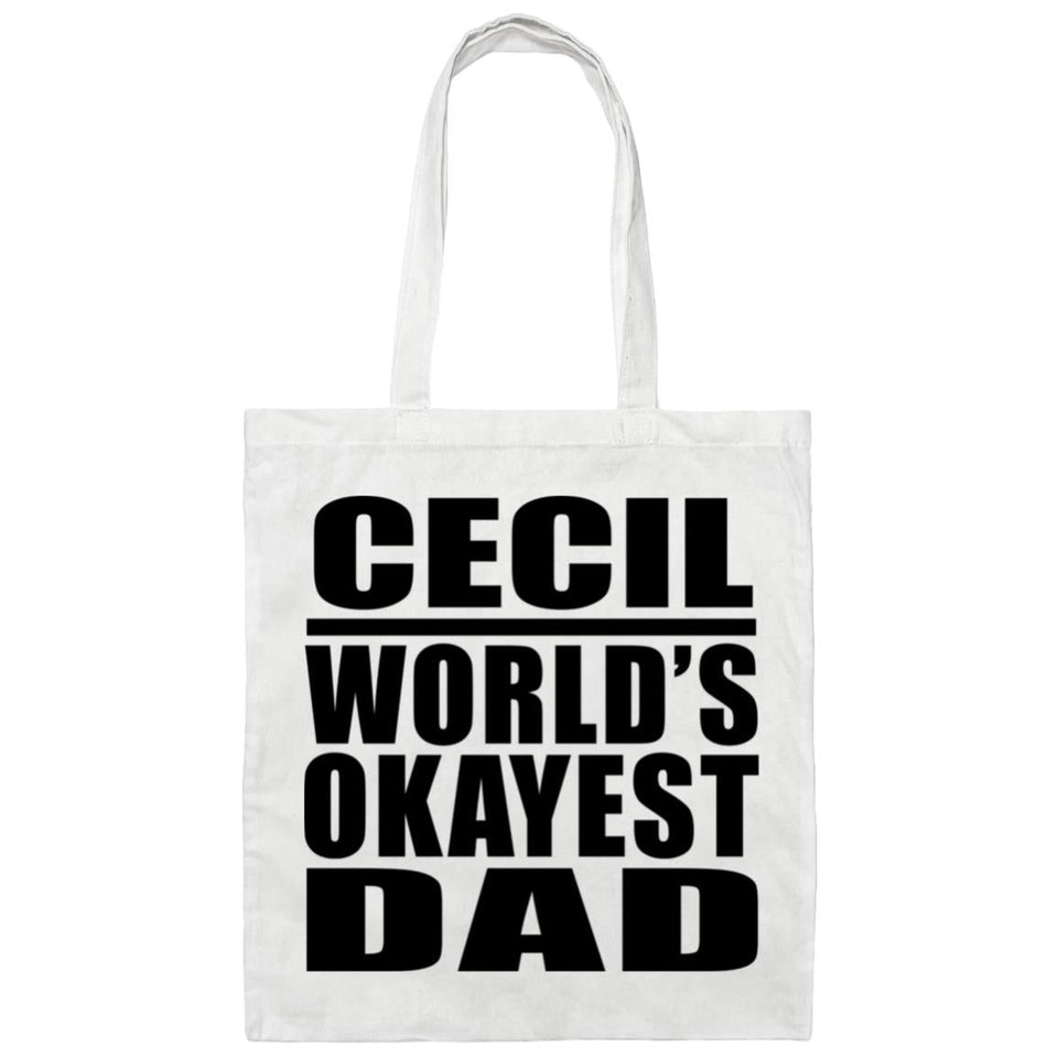 Cecil World's Okayest Dad - Tote Bag White