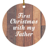 First Christmas With My Father - Circle Ornament E