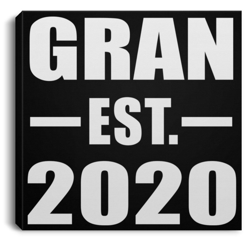 Gran Established EST. 2020 - Canvas Square