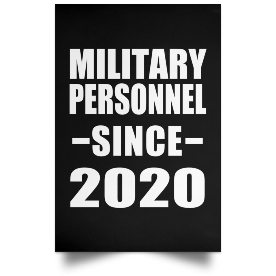 Military Personnel Since 2020 - Poster Portrait