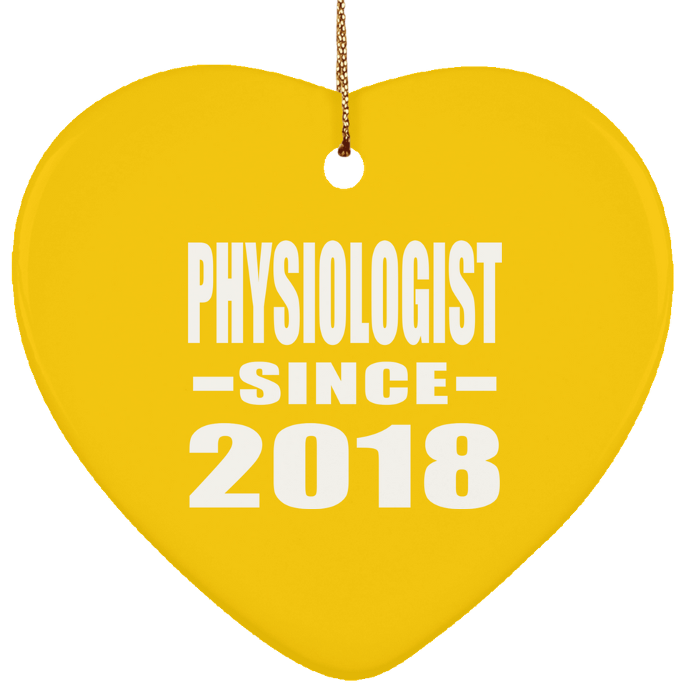 Physiologist Since 2018 - Heart Ornament