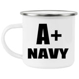 A+ Navy - 12oz Camping Mug