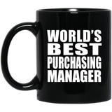 World's Best Purchasing Manager - 11 Oz Coffee Mug Black