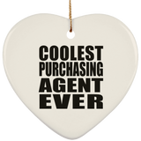 Coolest Purchasing Agent Ever - Heart Ornament
