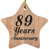 89th Anniversary 89 Years Anniversary - Star Ornament C
