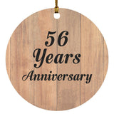 56th Anniversary 56 Years Anniversary - Circle Ornament C