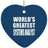 World's Greatest Systems Analyst - Heart Ornament