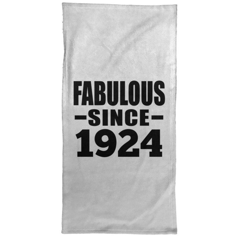 100th Birthday Fabulous Since 1924 - Hand Towel
