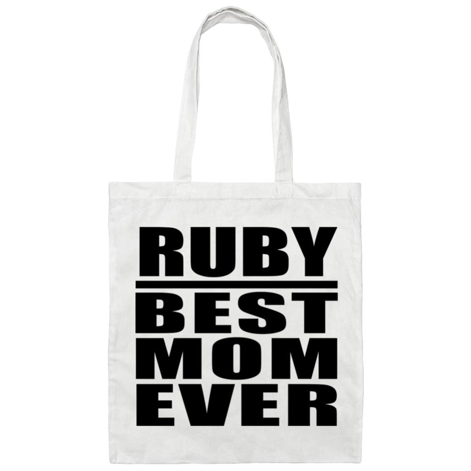 Ruby Best Mom Ever - Tote Bag White