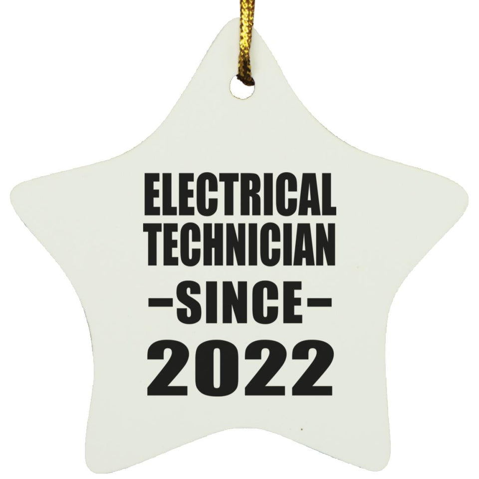Electrical Technician Since 2022 - Star Ornament
