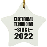 Electrical Technician Since 2022 - Star Ornament