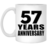 57th Anniversary 57 Years - 11 Oz Coffee Mug