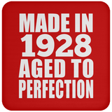 96th Birthday Made In 1928 Aged to Perfection - Drink Coaster