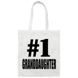 Number One #1 Granddaughter - Tote Bag White