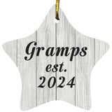 Gramps Established Est. 2024 - Star Ornament F