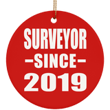 Surveyor Since 2019 - Circle Ornament