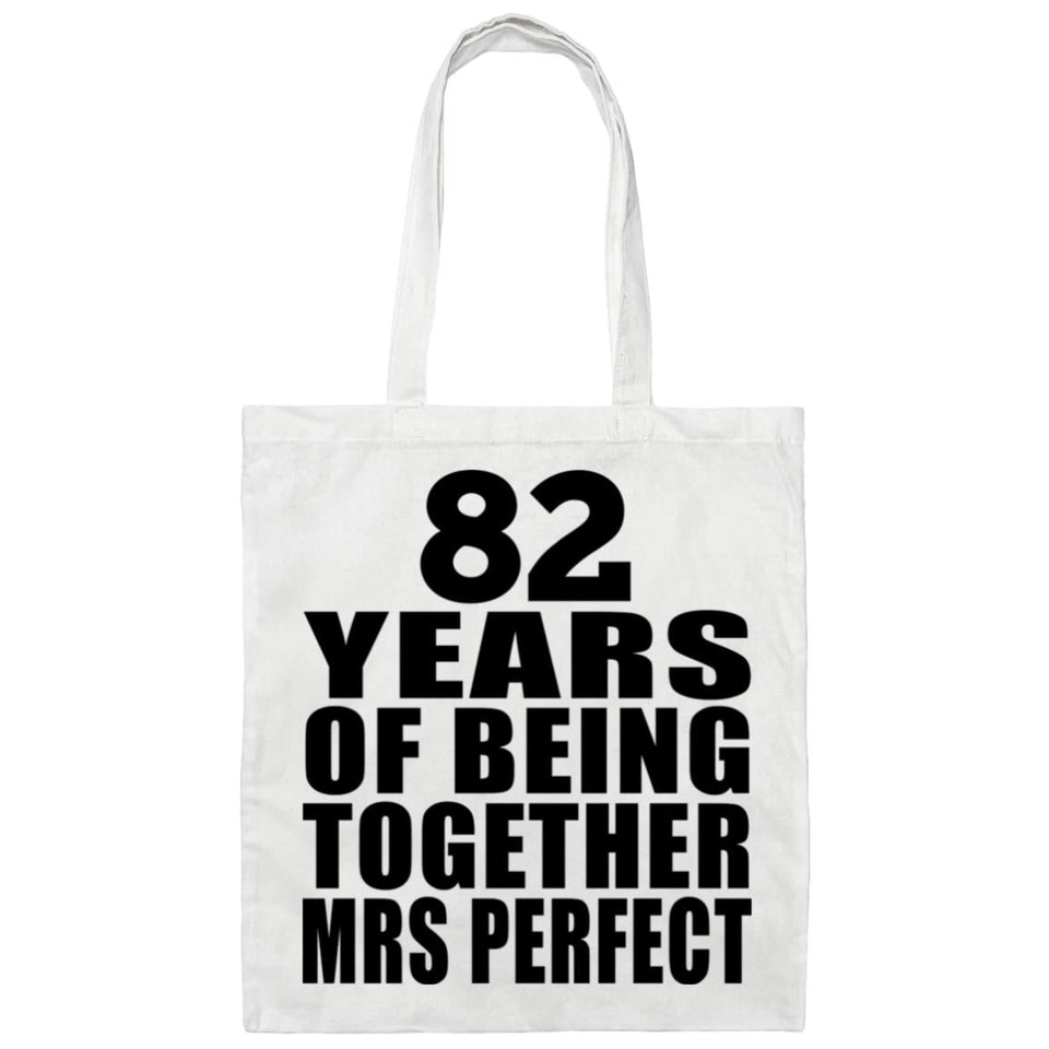 82nd Anniversary 82 Years Of Being Mrs Perfect - Tote Bag White