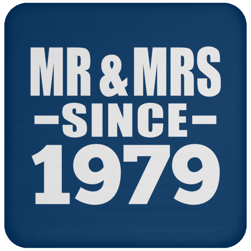 45th Anniversary Mr & Mrs Since 1979 - Drink Coaster