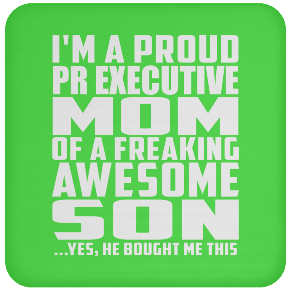 Proud Pr Executive Mom Of Awesome Son - Drink Coaster