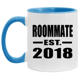 Roommate Est. 2018 - 11oz Accent Mug Blue
