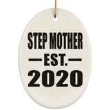 Step Mother Established EST. 2020 - Oval Ornament