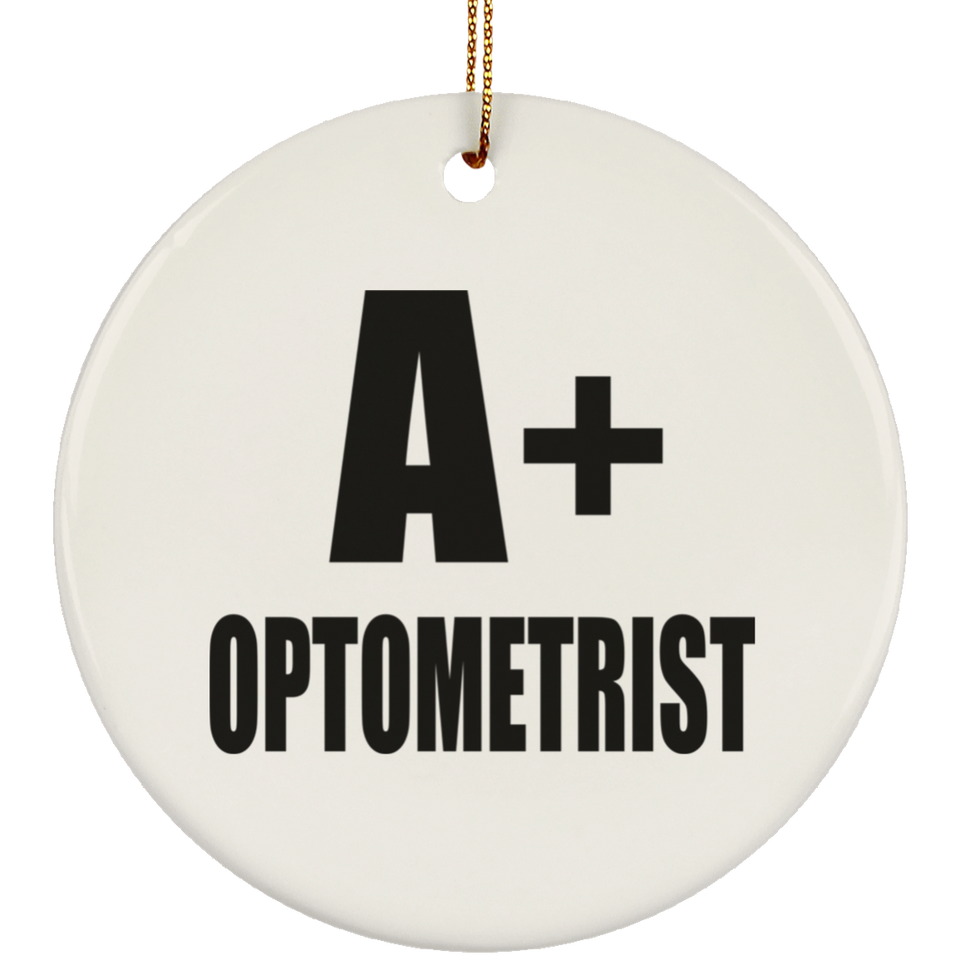 A+ Optometrist - Circle Ornament