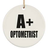 A+ Optometrist - Circle Ornament