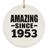 71st Birthday Amazing Since 1953 - Circle Ornament