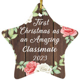 First Christmas As an Amazing Classmate 2023 - Star Ornament A