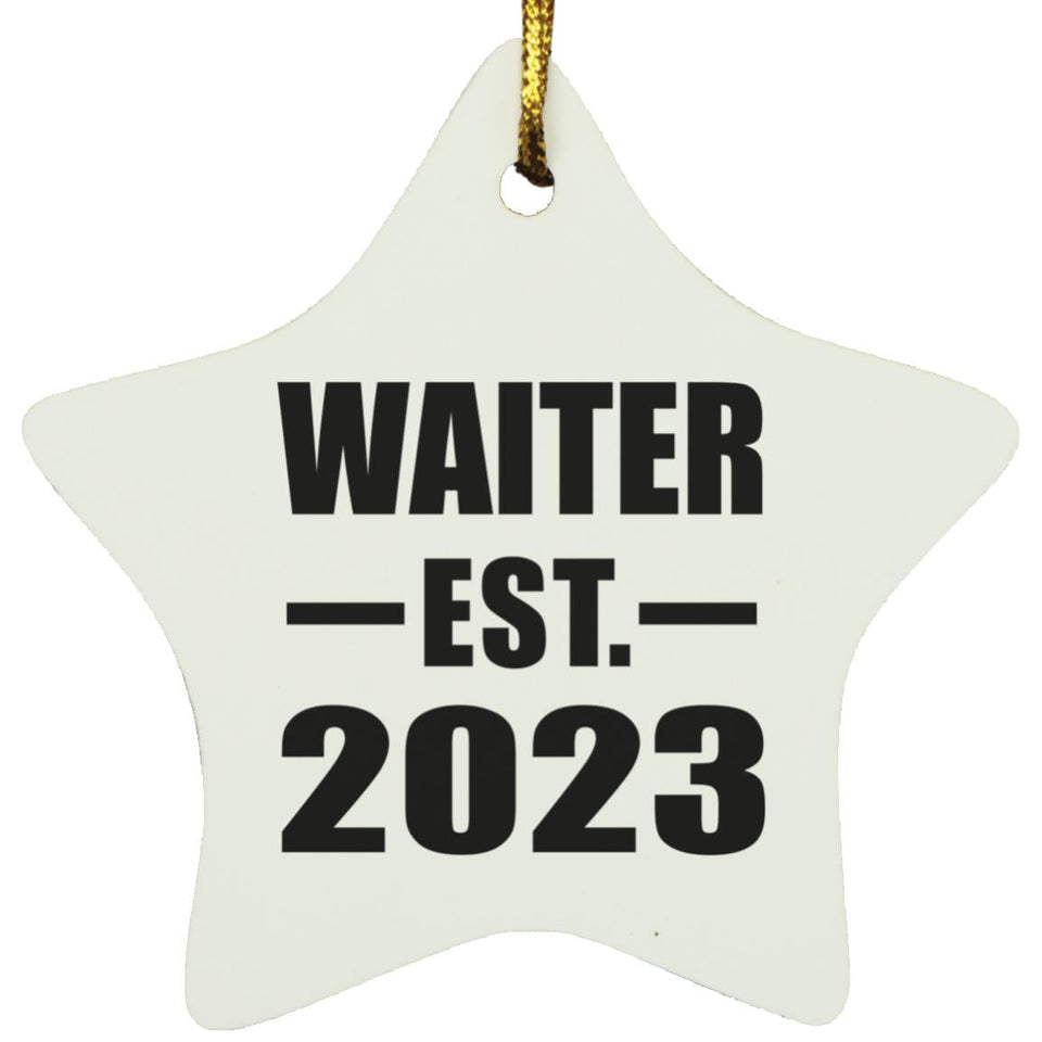 Waiter Established EST. 2023 - Star Ornament