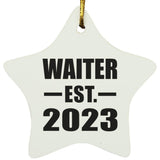Waiter Established EST. 2023 - Star Ornament