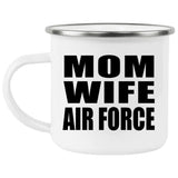 Mom Wife Air Force - 12oz Camping Mug