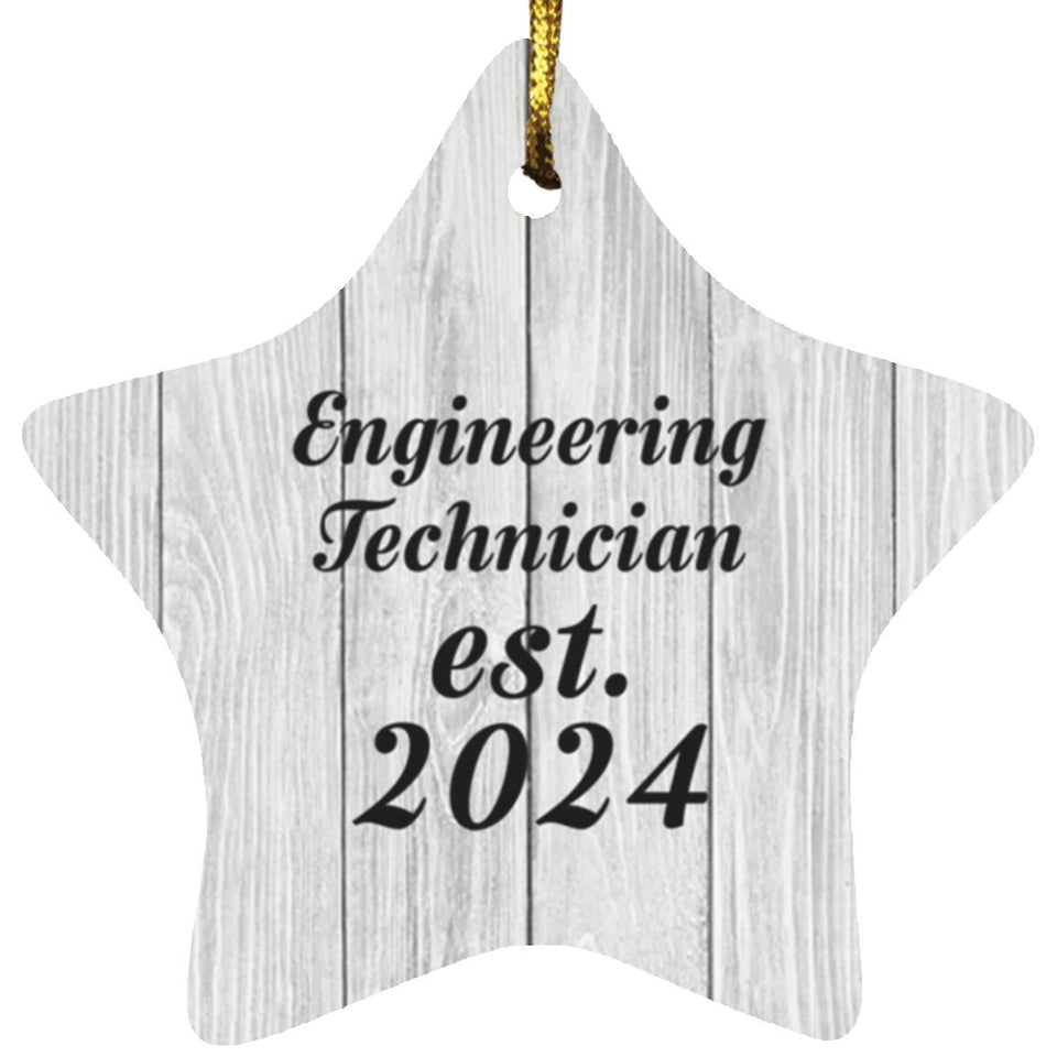 Engineering Technician Established Est. 2024 - Star Ornament F
