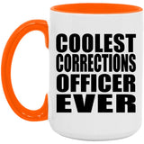 Coolest Corrections Officer Ever - 15oz Accent Mug Orange