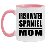 Irish Water Spaniel Mom - 11oz Accent Mug Pink