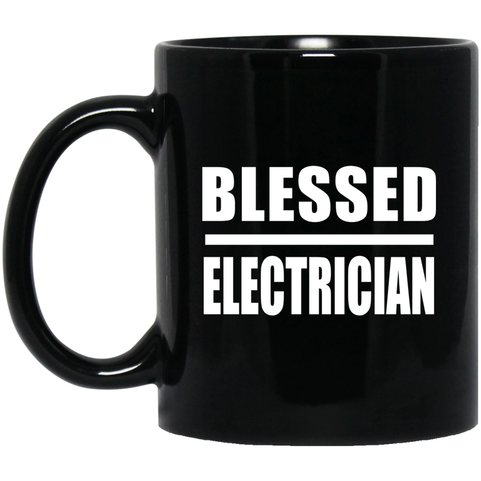 Blessed Electrician - 11oz Coffee Mug Black