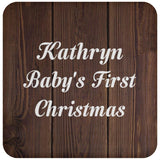Kathryn Baby's First Christmas - Drink Coaster D