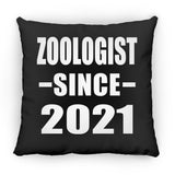 Zoologist Since 2021 - Throw Pillow Black