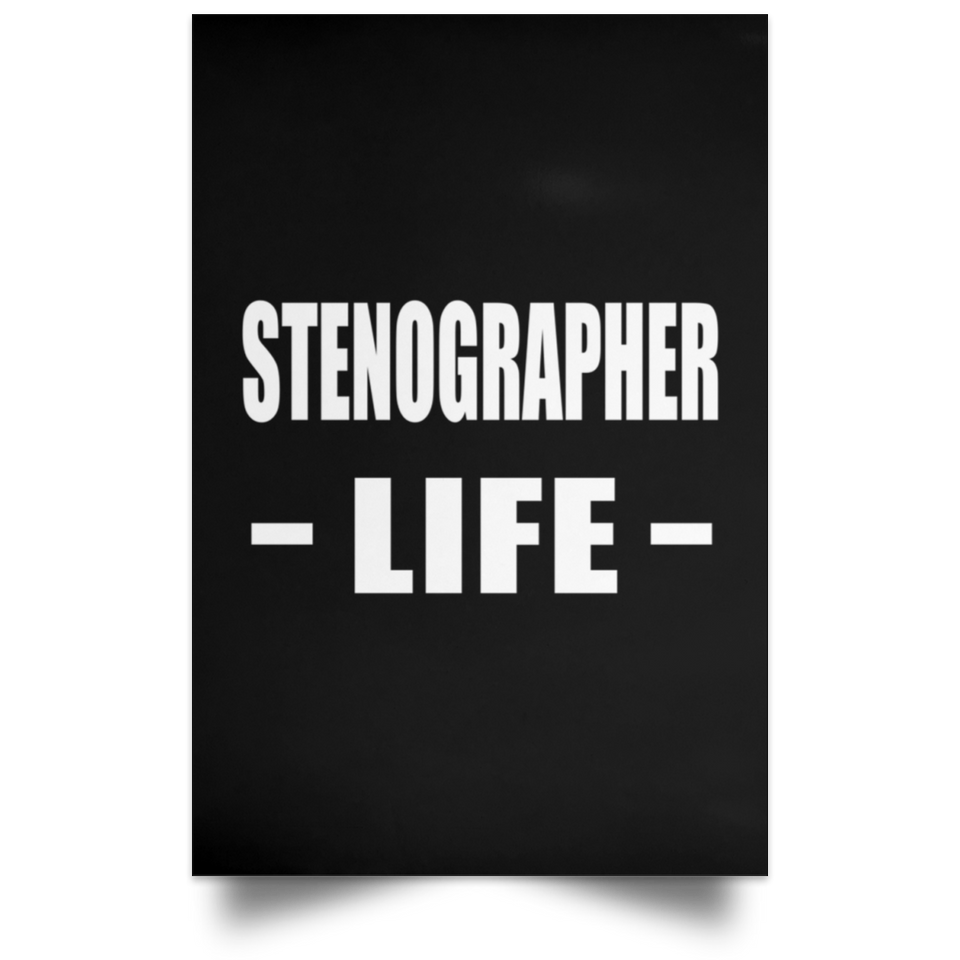 Stenographer Life - Poster Portrait